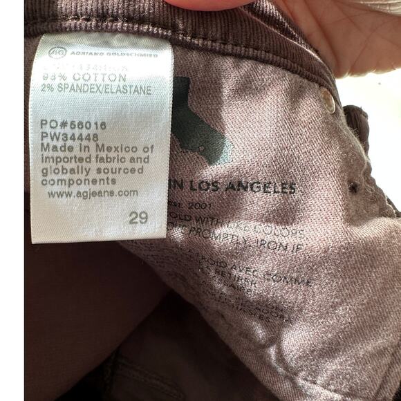 Adriano Goldschmied Prima Corduroy Cigarette Jeans Brown Women 29 - Picture 10 of 15